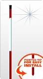 Show product details for 48 in REFLECTIVE MARKER RED